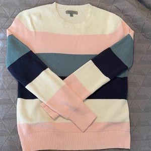 Cable Stitch Color Block Sweater